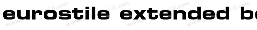 eurostile extended bold字体转换